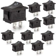 10 Pcs Environmental Protection Boat Rocker Switch AC 6A/250V 10A/125V 2 Sold...