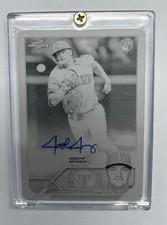 Josh Jung 2023 Topps Chrome Baseball Rookie Autograph Black Printing Plate 1/1