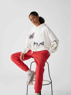 NEW $595 R13 Oversized hoodie with motif print in off-white XS | eBay
