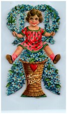 Beautiful Victorian Die Cut Valentine