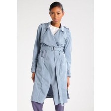 Khujo Narissa Trenchcoat Blue / Grey Size S Bnwt