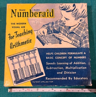 1955 Vintage Numberaid Teaching for Arithmetic the American Abacus