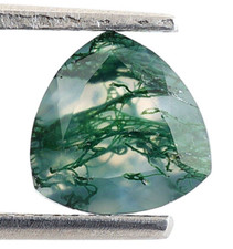 Natural Faceted Cut Moss Agate Faceted Cut Round 8x8x4mm Loose Gemstone 1.60 Ct.