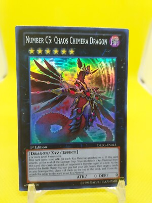 Yugioh - Number C5: Chaos Chimera Dragon DRLG-EN043 1st Super Rare NM ...