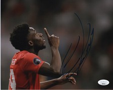 Team Canada Alphonso Davies Autographed Signed 8x10 Photo JSA COA #14