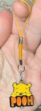 Silver Winnie The Pooh Charm Purse Keychain  Zipper Pull Attachment 