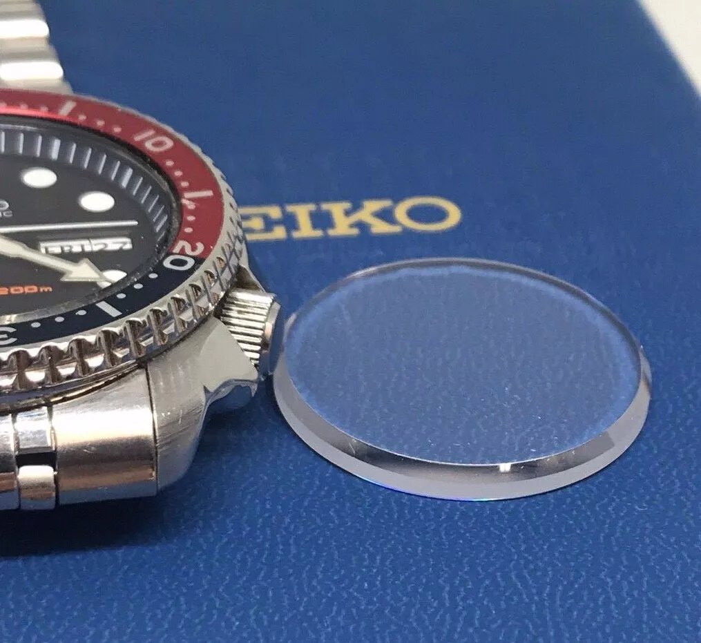 SAPPHIRE Crystal Glass For Seiko SKX009 SKX007 7S26 AR Blue