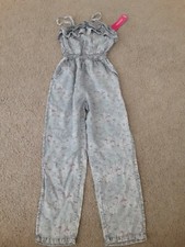 NWT Girls Xhilaration Floral Print Jumpsuit XS 4-5