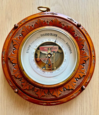 Antikes Barometer mit sch&ouml;ner Holzschnitzerei, sehr gut erhalten