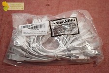 Cat6 Flat Ethernet Cable 0.6ft 20pack White