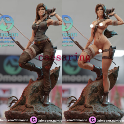 Lara Croft Tomb Raider 3D Printing Unpainted Figure Model GK Blank Kit New Stock