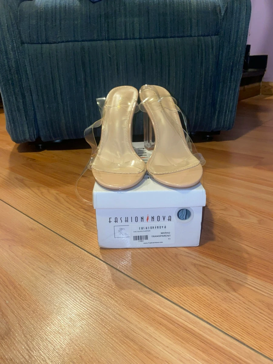 Fashion nova the glass deals slipper