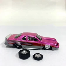 1:64 15”  Pro Stock style Chrome Wheels And Tires.  Car Not Available.