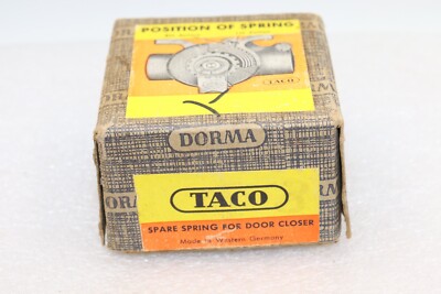 TACO DORMA No.3 Overhead Concealed Door Closer  Replacement Spare Spring Only
