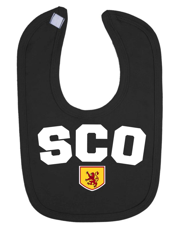 BUZZ SHIRTS Schottland SCO Baby Lätzchen 2024, Fußball Patriotische Fütterung Euro Versand Geschenk