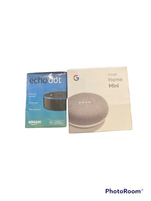 Amazon Echo Dot (2nd Generation) & Google Mini 