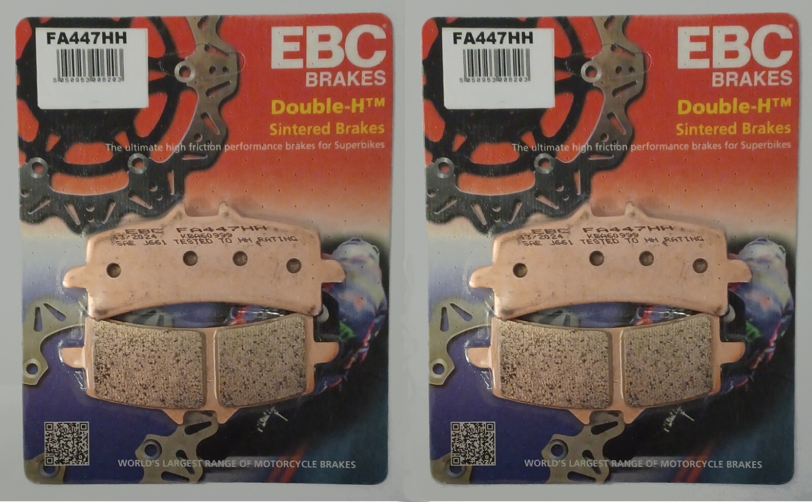 EBC Sintered FRONT Disc Brake Pads Fits TRIUMPH DAYTONA 675R (2011 to 2017)
