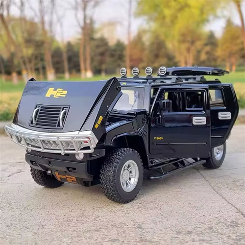 1/18 HUMMER H2 Highway 61 SUV Alloy Car Model Diecast Metal Toy Off-Road Vehicle - Picture 3 of 28