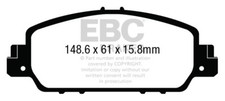 Pastiglie freno anteriori EBC Ultimax per Honda HR-V 1.6 TD (RU) (2015 in poi)