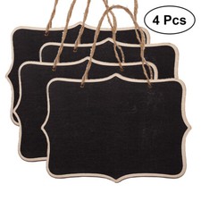 4PCS Chalkboard Door Sign Display Chalkboard Black Chalkboard Favor