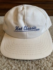 Vintage 1996 Hat Classic Leather Strapback Hat Made In The USA Highpoint NC