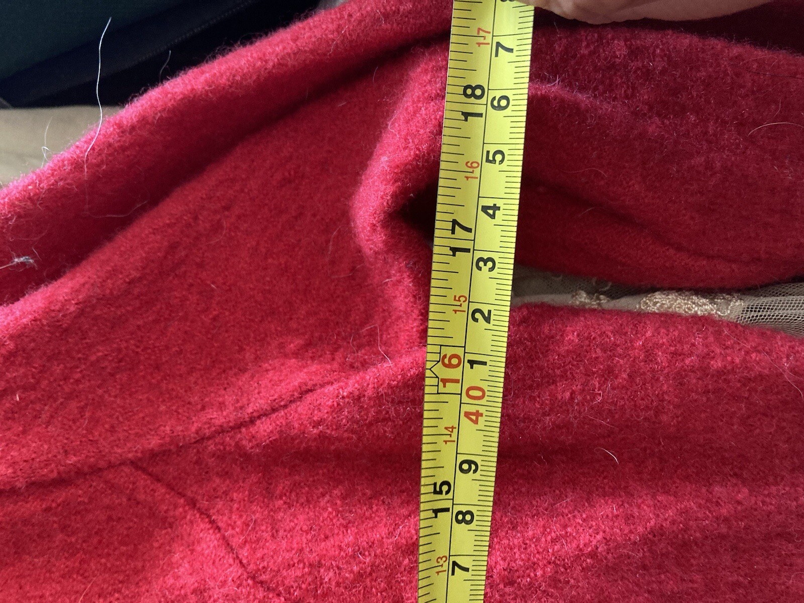 Vintage Classic Elements Red Wool Embroidered Lon… - image 13