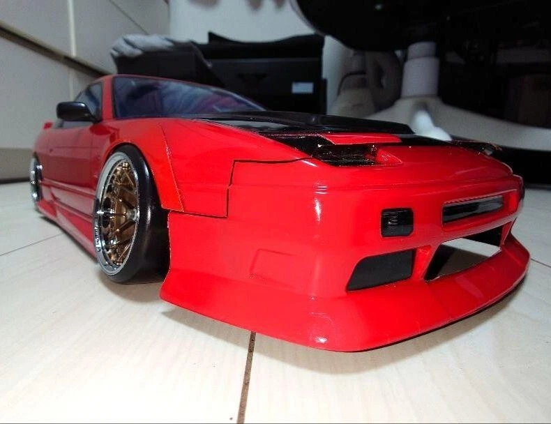 Yokomo 1/10 RC Car Painted Body Nissan 180SX Street version - Image 2 of 4