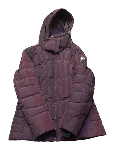 Down Filled Winter Coat w/Hood ZeroXposur Womans Burgundy Size M VERY WARM - Picture 2 of 5