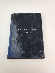 1901 Employee Operating Rules Cleveland, Cincinnati, Chicago & St. Louis