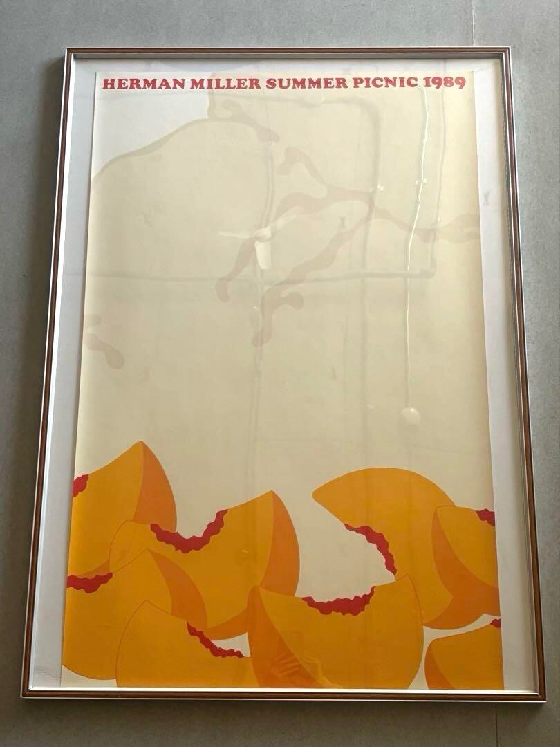herman miller summer picnic 1989 original poster Stephen Frykholm