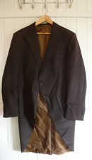 mens WILVORST DARK CHOCOLATE BROWN LONGTAILS FORMAL JACKET UK SIZE 44"R CHEST
