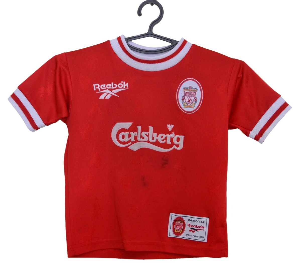 リバプールFC ゲームシャツ Reebok1998 Liverpool FC Reebok 1996/98 Home Vintage Football Shirt