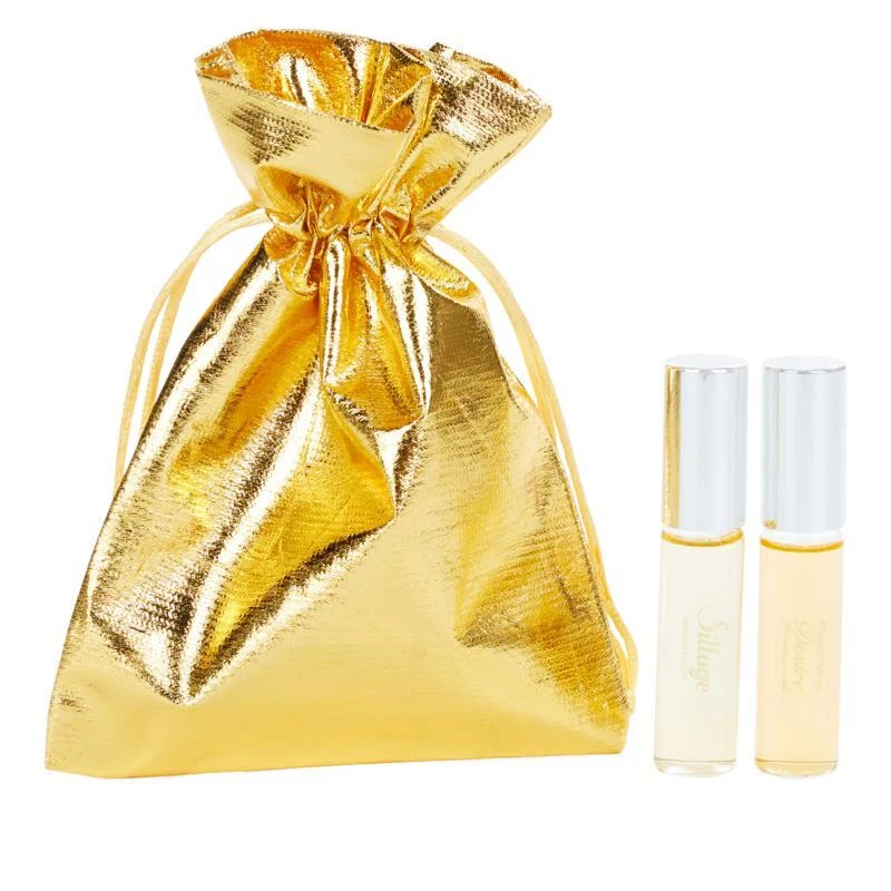 Bolso Marilyn Miglin 112 & Fo Ti Eau de Parfum Rollerball .33 OZ Oro Dibujo Cuerda Foto 4 de 4