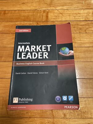 Market Leader 3rd Edition Intermediate Coursebook & DVD by David Cotton Used.
