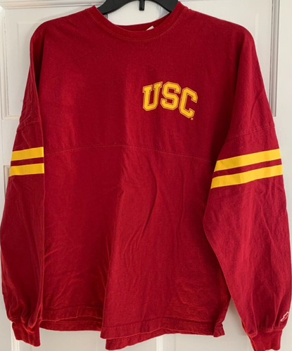 League Collegiate Outfitters Women's Fight On USC Trojans LS Jersey Small