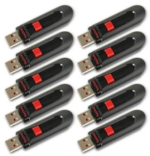 Lot 10x SanDisk Cruzer Glide 16GB USB flash thumb drive SDCZ60-016G 10 x 16 GB