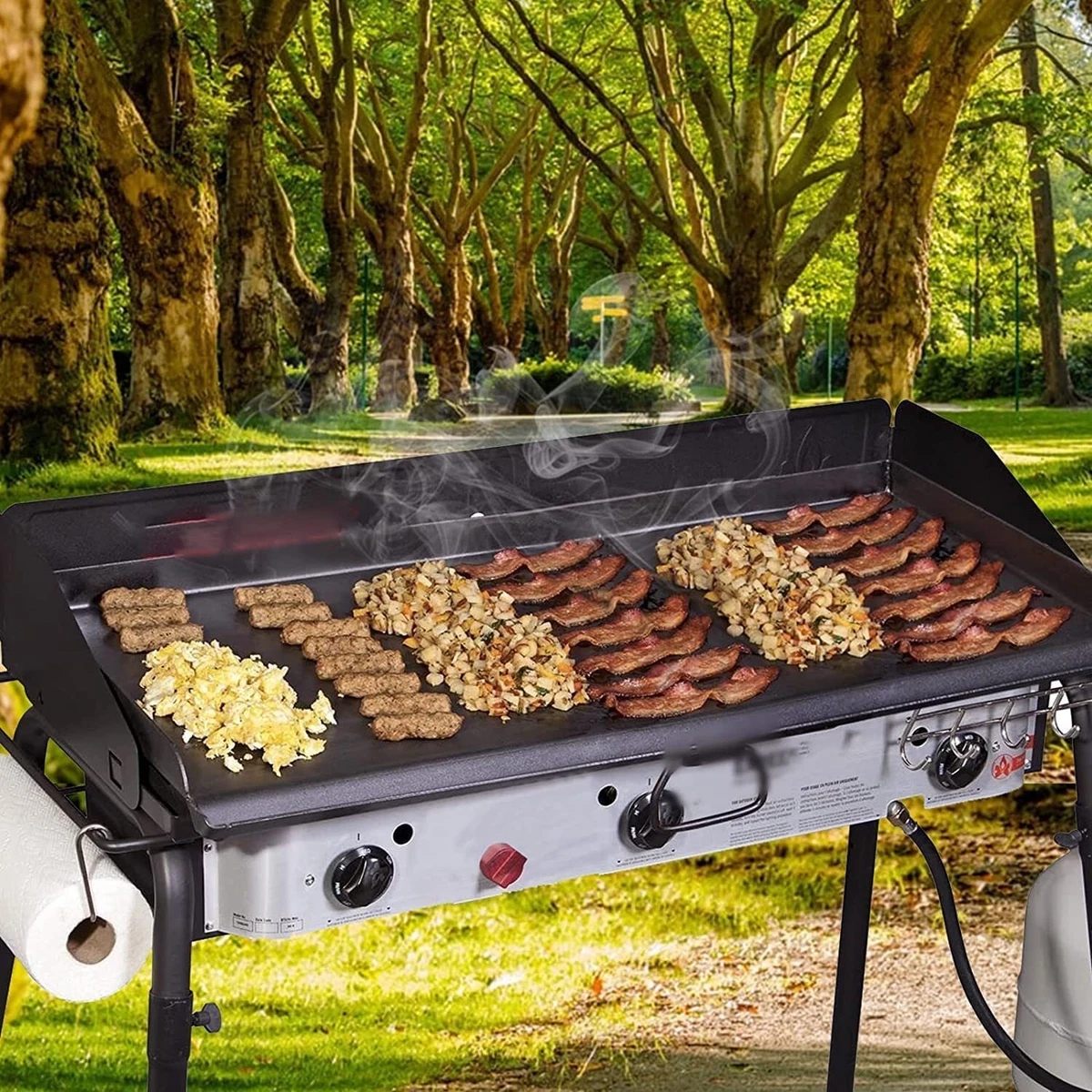 Camp Chef 16 x 38 Professional Flat Top Steel Griddle in the Grill