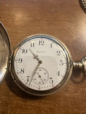 Elgin 15 Jewel Pocket Watch with Chain
