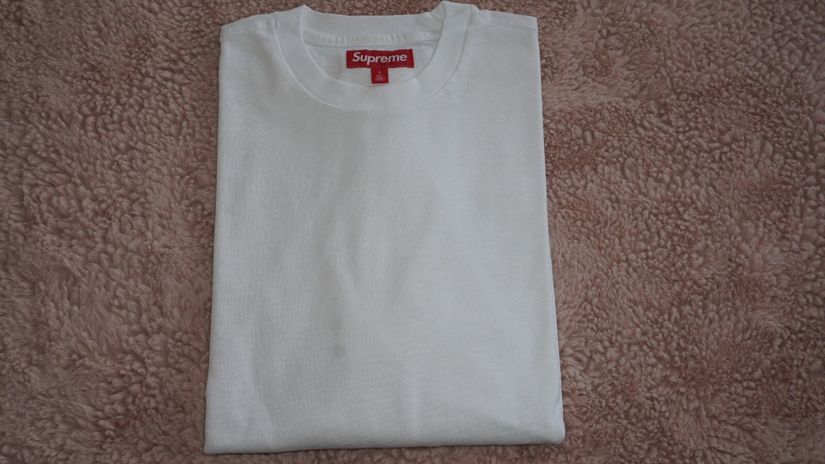 SUPREME T Shirt OLD ENGLISH L/S Top White L Large FW24KN32 | eBay