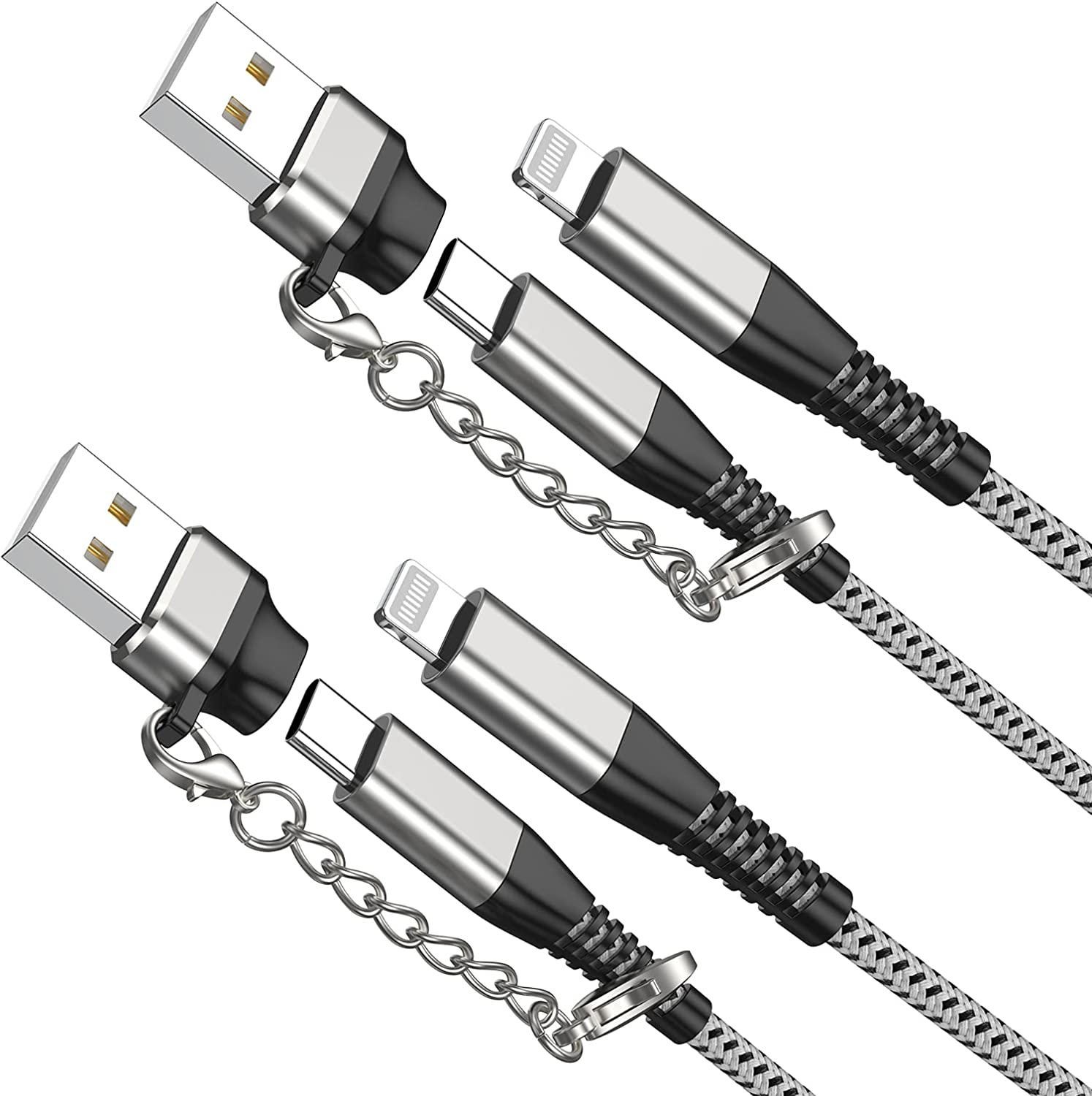 Mfi Certified Lightning Fast Charger Cable -2pack USB Type C To Lightning Cable-image