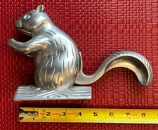 Vintage Cast Aluminum Metal Squirrel Nut Cracker Nutcracker