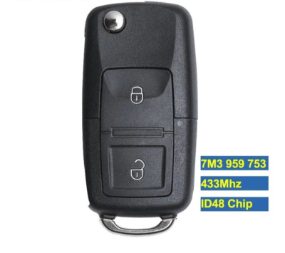 7M3 959 753 7M3959753 433MHZ ID48 Flip Remote Car Key Fob 2 Buttons