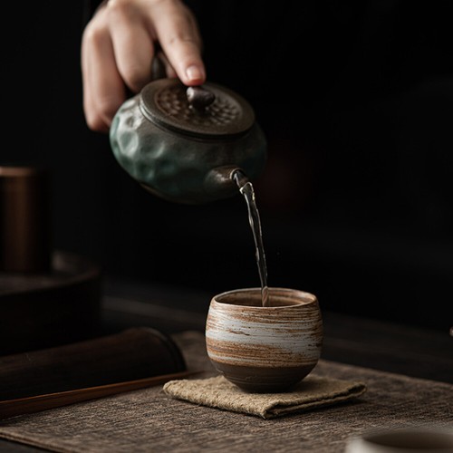 2x80ML Japanese Style Teacup Water Cup Stoneware Ceramic Hand-painted Kungfu Cup - Picture 16 of 23