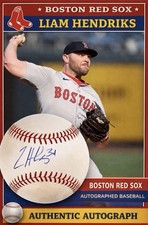 Liam Hendriks Signed OML Baseball (JSA)MLB Autograph Boston Red Sox Baseball