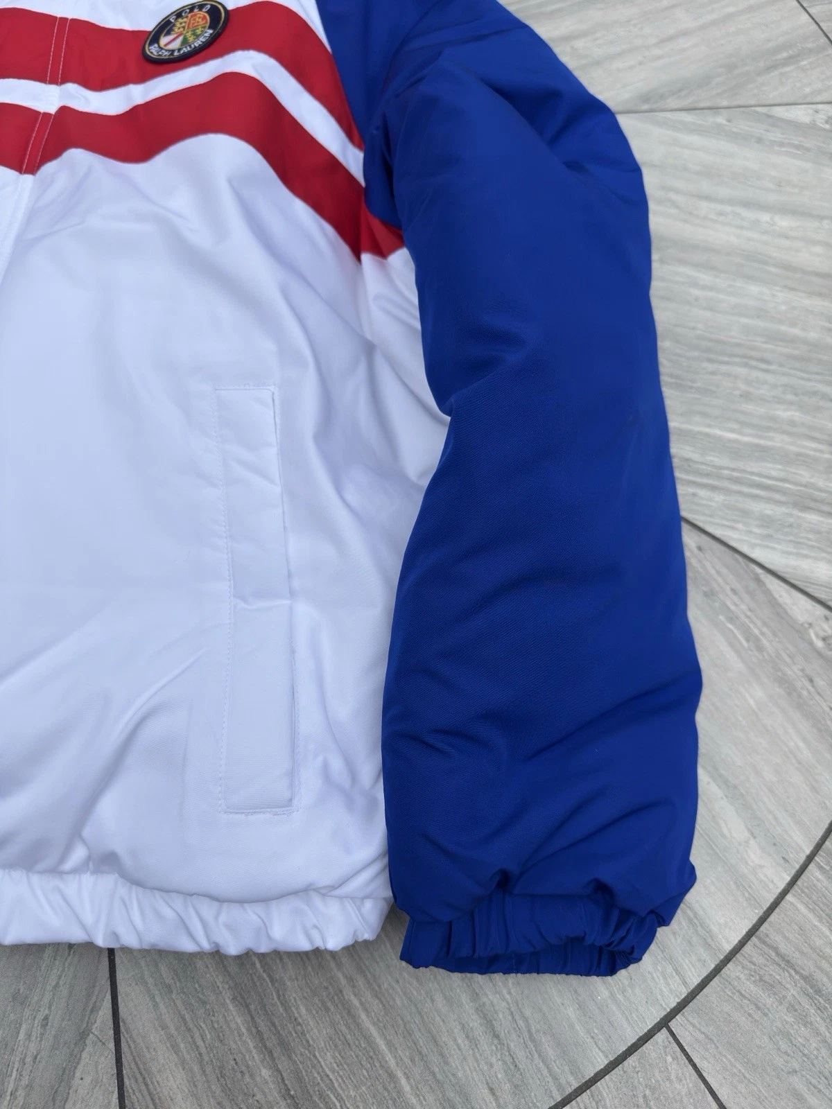 Polo Ralph Lauren Sun Valley Colorblock Sherpa Full Zip Puffer Jacket M - product detail image 6