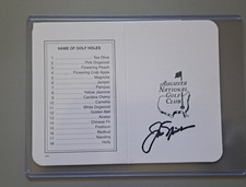 JACK NICKLAUS SIGNED MASTERS SCORECARD 6X MASTERS CHAMP JSA CERTIFIED