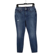 NYDJ Not Your Daughters Jeans Womens 6 Ami Skinny Distressed Mid Rise Stretch