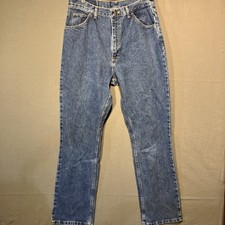 Vintage Gitano Mom Jeans Size 14 Tall High-rise Boot Cut 100 Cotton Blue Denim