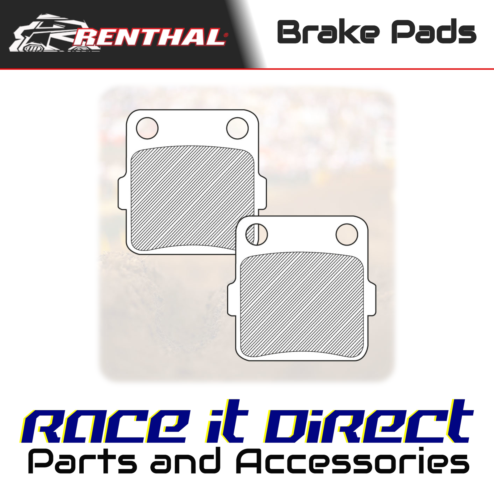 Rear Brake Pads for YAMAHA YFM 250 Raptor 2008-2013 Renthal