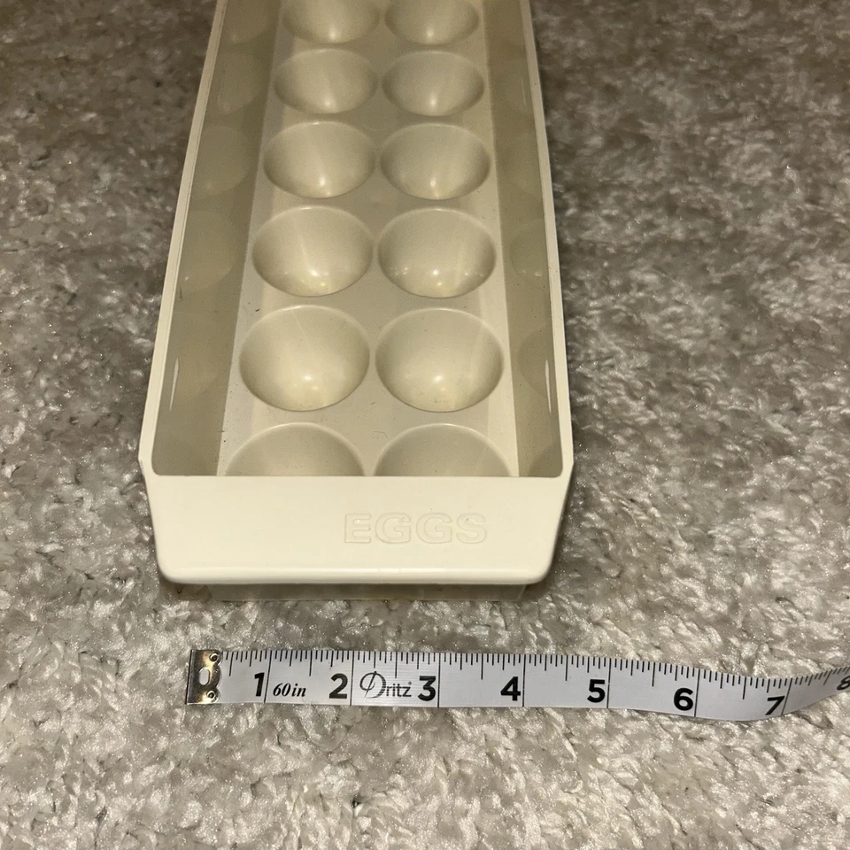 Vtg GE refrigerator egg tray harvest gold GUC - Image 4 of 4